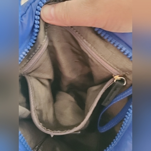 Dolce Vita Collection Blue & Gold Crossbody Puffer Bag | (Like New) - Picture 13 of 13